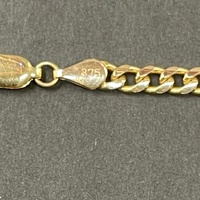 Unisex 9ct Yellow Gold Curb Link Necklace