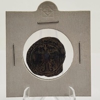 Islamic Zengid Sinjar Imad al-Din Zengi II AE Dirham Double Eagle Coin