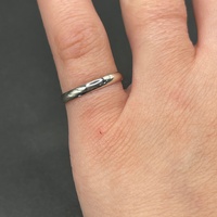 Large View Unisex 9ct White Gold Band Ring
