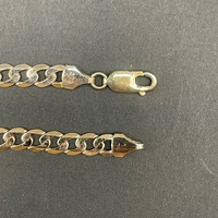 Mens 9ct Yellow Gold Curb Link Bracelet