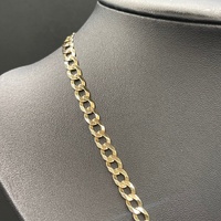 Unisex 9ct Yellow Gold Curb Link Necklace