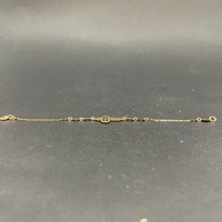 Child's 18ct Yellow Gold Anchor Link Religious Bracelet