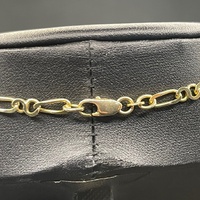 Unisex 9ct Yellow Gold Figaro Link Necklace