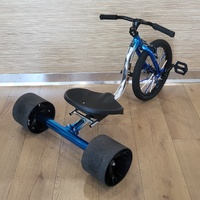 Sullivan 18 Inch Junior Drift Trike Blue Kids Pedal Ride On for Kids Aged 6+