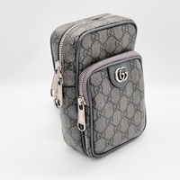 Gucci Ophidia GG Supreme Mini Bag 752565 Small Crossbody Purse Handbag Grey