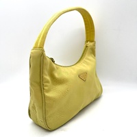 Prada Tessuto Mini Nylon Sport Hobo Bag MV515 Yellow Authentic Purse