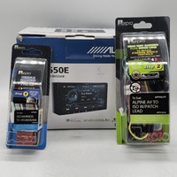Alpine iLX-W650E Double Din 7 Inch Audio Video Receiver with Wiring Harness
