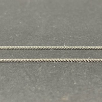 Large View Ladies 18ct White Gold Rope Link Chain & Horseshoe Pendant