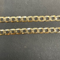 Large View Mens 9ct Yellow Gold Curb Link Necklace