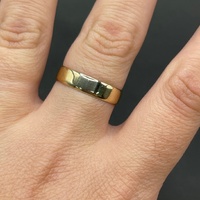 Unisex 9ct Yellow Gold Plain Band Ring