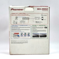 Pioneer DEH-2550UI Car CD Head Unit USB iPod iPhone Detachable Face
