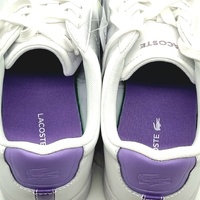 Lacoste Carnaby 222 1 SFA Womens Sneakers White Purple Leather US 9