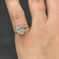 Ladies 18ct Yellow Gold Lab Grown Diamond Ring