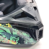 Large View O'Neal 5SRS 2020 Savage Motocross Helmet Black Green White Adult Large