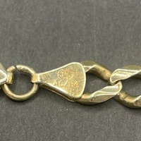 Unisex 9ct Yellow Gold Curb Link Bracelet