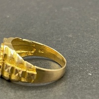 Mens 21ct Yellow Gold Dragon Ring