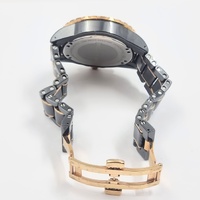 Large View Michael Hill 9633 Chronograph 0.50ct Diamond Black Ceramic Rose Gold Watch