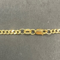 Unisex 18ct Yellow Gold Tight Curb Link Necklace