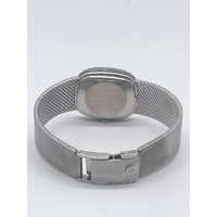 Large View Patek Philippe Ellipse 18K White Gold Diamond Set Ladies Bracelet Watch 21mm