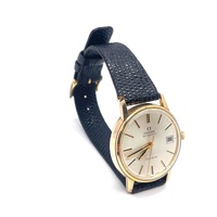 Omega Geneve 9K Gold Automatic Ladies Analog Watch Vintage Swiss Made