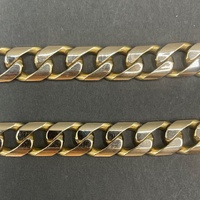 Mens 9ct Yellow Gold Chunky Curb Link Necklace