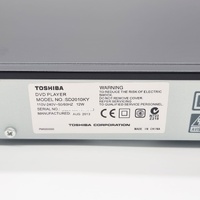 Toshiba SD2010KY DVD Player with Remote Manual and Box