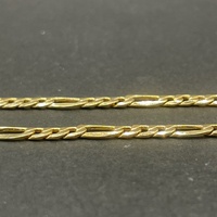 Unisex 9ct Yellow Gold Figaro Link Necklace