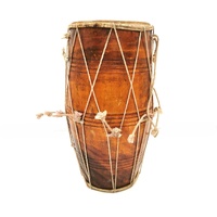 Large View Handmade Dholak Drum Rope Style Traditional Percussion Instrument