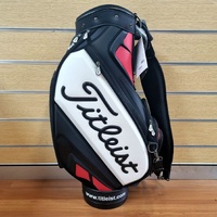 Large View Titleist 9.5 Inch Golf Bag Tour Staff Cart 6-Way Divider Black Red White