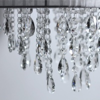 Lexi Lighting Delia White Chandelier LL002CH072W Crystal Pendant Light