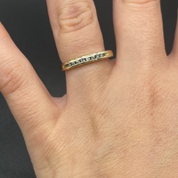 Ladies 9ct Yellow Gold Natural Diamond Ring