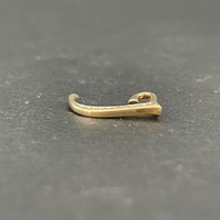 Ladies 9ct Yellow Gold Natural Diamond Letter J Pendant