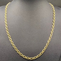 Unisex 18ct Yellow Gold Fancy Link Necklace