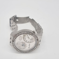 Marc Ecko E17522G1 Two Timer Dual Time Silver Stainless Steel Watch