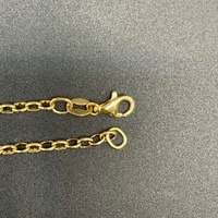 Ladies 9ct Yellow Gold Oval Belcher Link Bracelet