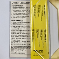 Queen Greatest Hits 1981 Vintage Cassette Tape Rock Classic Album