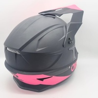 O'Neal 1 SRS Solid Helmet MX Motocross Dirt Bike Black Off-Road Pink Size S
