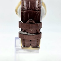 Lorus Mens Watch VJ42-X041 Brown Leather Band Classic Date 44mm 5 Bar