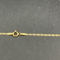 Unisex 18ct Yellow Gold Anchor Link Chain & Sword Pendant