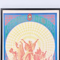 Vintage 1967 Flash Concert Poster The Doors Lothar Hand People Beefheart