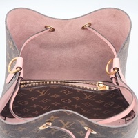 Louis Vuitton NeoNoe M44022 Monogram Canvas Bucket Bag Brown Pink