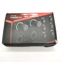Focusrite Scarlett 4i4 4th Gen USB Audio Interface with USB and Power Cable