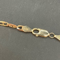 Unisex 9ct Yellow Gold Anchor Link Necklace