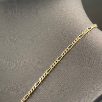 Unisex 9ct Yellow Gold Figaro Link Necklace