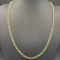 Unisex 18ct Yellow Gold Figaro Link Necklace