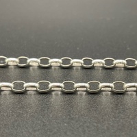 Ladies 925 Sterling Silver Belcher Link Necklace