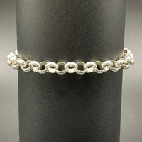 Ladies 925 Sterling Silver Belcher Link Bracelet