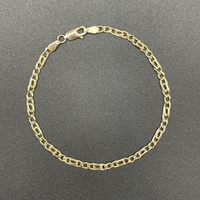 Unisex 9ct Yellow Gold Birdseye Link Bracelet