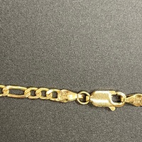 Unisex 9ct Yellow Gold Figaro Link Necklace