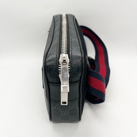 Gucci Medium GG Supreme Canvas Belt Bag Web Strap